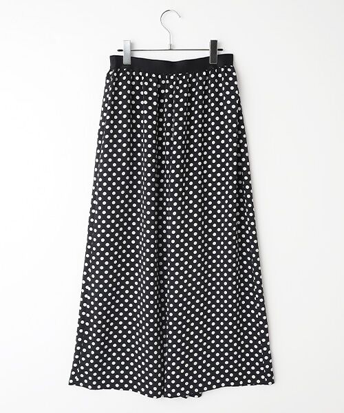TABASA / タバサ その他パンツ | 梨地ストレッチ ドットプリント パンツ | 詳細1