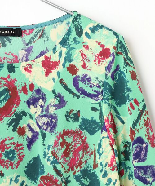 TABASA / タバサ チュニック | ペイントフラワー チュニック | 詳細3