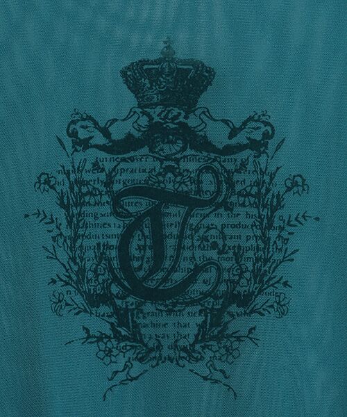 TABASA / タバサ Tシャツ | ポリエステル チュール フロッキープリント Tシャツ | 詳細2