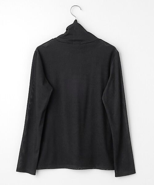 TABASA / タバサ カットソー | フロック調 チュール 起毛 タートルネック カットソー | 詳細2