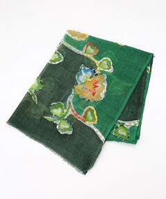 TABASA / タバサ マフラー・ショール・スヌード・ストール | ☆ボタニカル プリント ＆ ステッチ刺繍 ストール