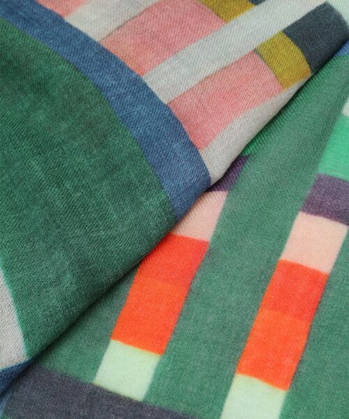 TABASA / タバサ マフラー・ショール・スヌード・ストール | ☆手描き風 多色チェック ストール | 詳細2