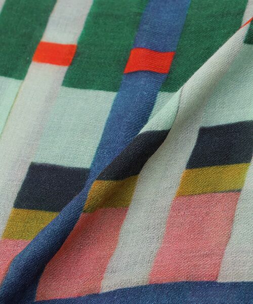 TABASA / タバサ マフラー・ショール・スヌード・ストール | ☆手描き風 多色チェック ストール | 詳細4