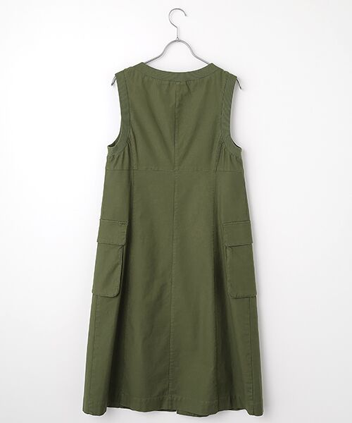 TABASA / タバサ ロング・マキシ丈ワンピース | ミリタリークロス ワンピース | 詳細1