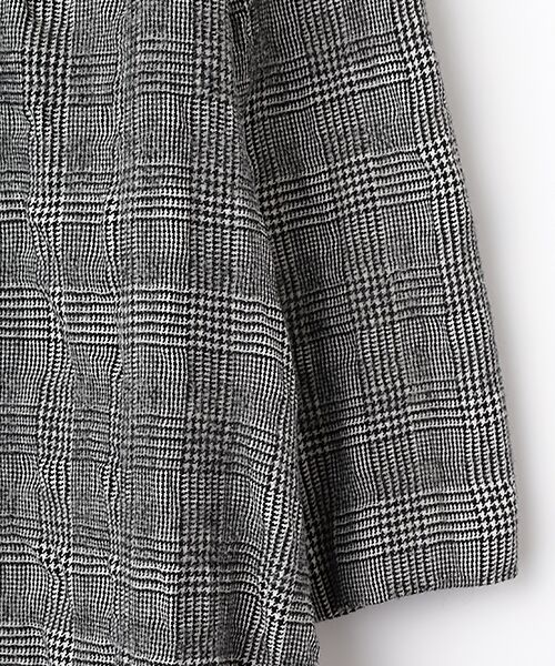 TABASA / タバサ ロング・マキシ丈ワンピース | モノトーンチェック×スパイラル刺繍ワンピース | 詳細3