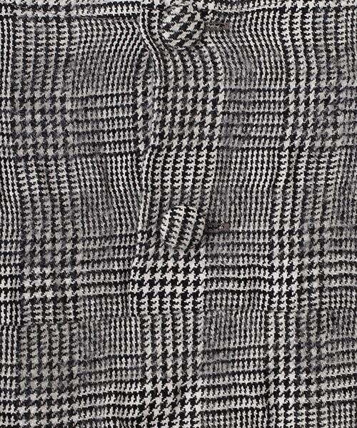 TABASA / タバサ ロング・マキシ丈ワンピース | モノトーンチェック×スパイラル刺繍ワンピース | 詳細6