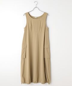 TABASA / タバサ ロング・マキシ丈ワンピース | 撥水 ストレッチタフタ ワンピース
