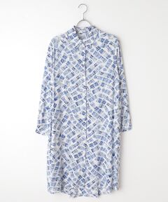 TABASA / タバサ ロング・マキシ丈ワンピース | レーヨンローン ブック プリント ワンピース