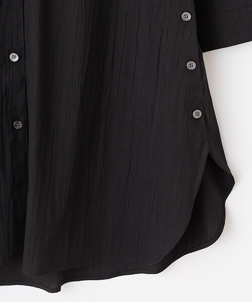 TABASA / タバサ チュニック | リンクルワッシャー ローン ロングチュニック | 詳細5