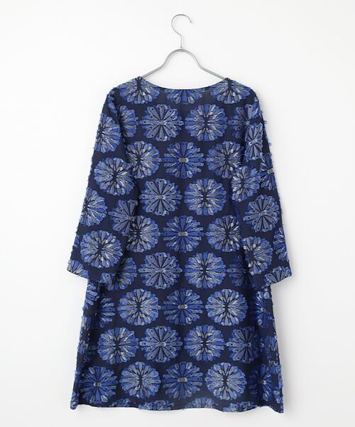 TABASA / タバサ チュニック | モザイクフラワー カットジャガード チュニック | 詳細1