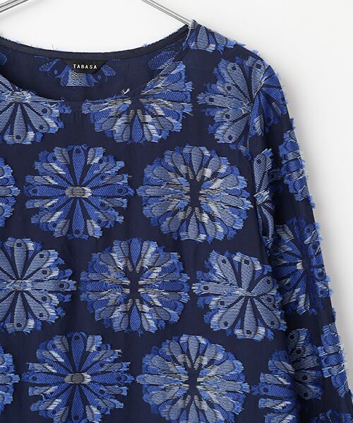 TABASA / タバサ チュニック | モザイクフラワー カットジャガード チュニック | 詳細2