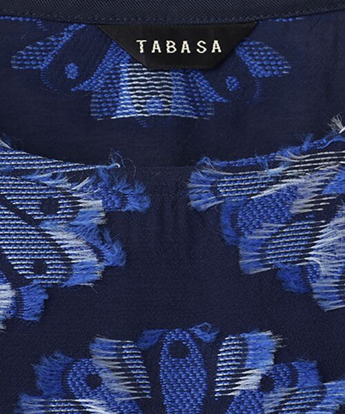 TABASA / タバサ チュニック | モザイクフラワー カットジャガード チュニック | 詳細5