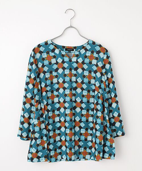 TABASA / タバサ シャツ・ブラウス | 幾何ダイヤ プリント ブラウス | 詳細9