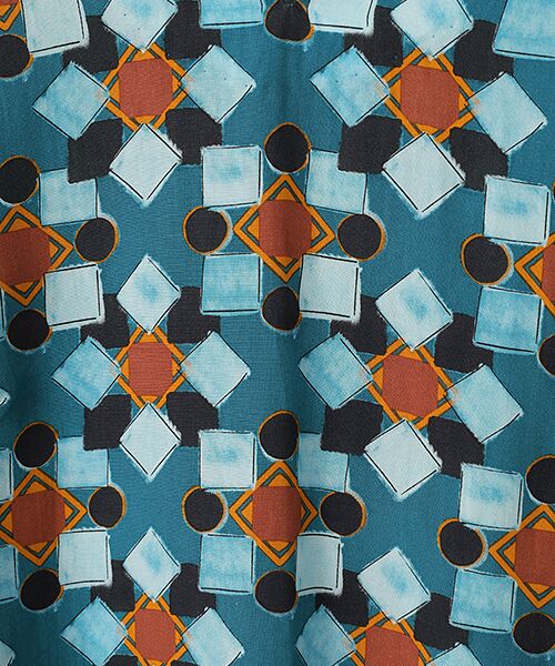 TABASA / タバサ シャツ・ブラウス | 幾何ダイヤ プリント ブラウス | 詳細4