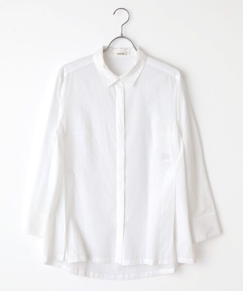 TABASA / タバサ シャツ・ブラウス | コットン ローン ワッシャー ブラウス（オフ）