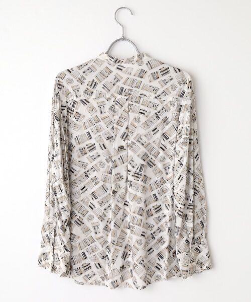 TABASA / タバサ シャツ・ブラウス | レーヨンローン ブック プリント ブラウス | 詳細2