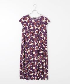 TABASA / タバサ ロング・マキシ丈ワンピース | デコフラワー プリント ワンピース