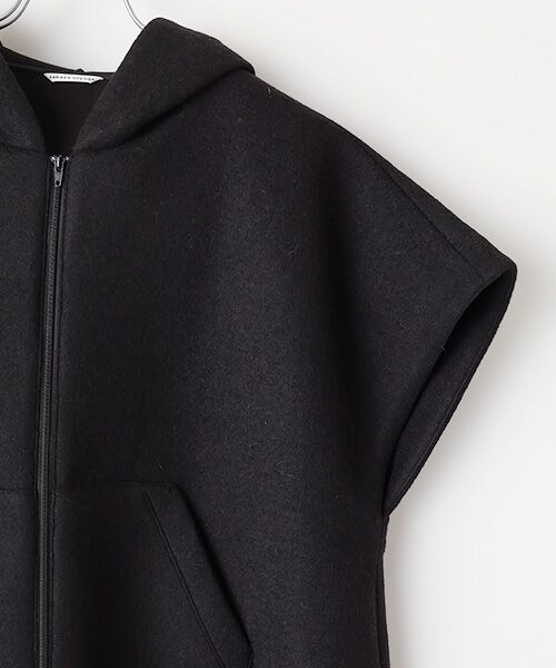 TABASA / タバサ ブルゾン | ボンディング クロス スリーブレス ブルゾン | 詳細3