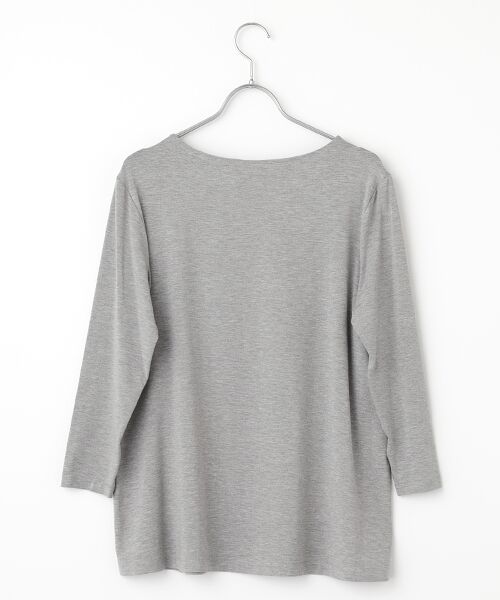 TABASA / タバサ Tシャツ | レーヨンベア天竺 × ペイントプリント ロング Tシャツ | 詳細2