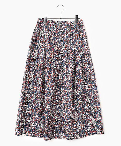 TABASA / タバサ ロング・マキシ丈スカート | ペイントフラワー プリント スカート（コン系）