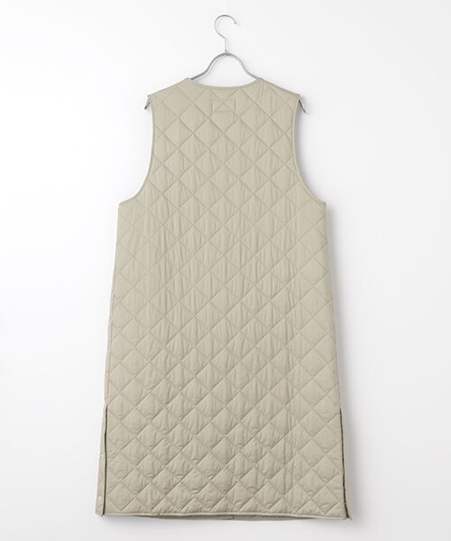 TABASA / タバサ ベスト | キルティングロングベスト | 詳細1