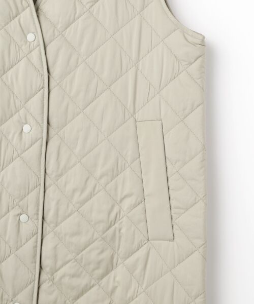 TABASA / タバサ ベスト | キルティングロングベスト | 詳細3