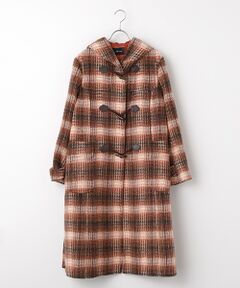 TABASA / タバサ ダッフルコート | シャギータータンチェックダッフルコート