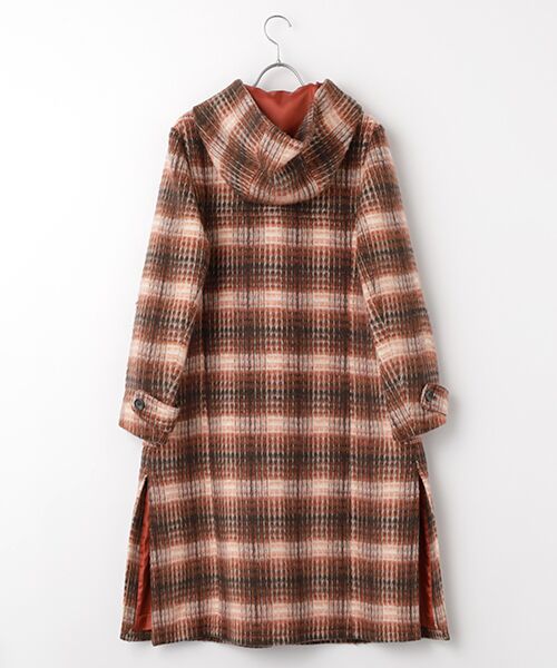 TABASA / タバサ ダッフルコート | シャギータータンチェックダッフルコート | 詳細1