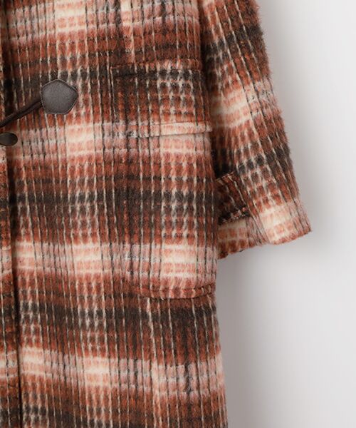 TABASA / タバサ ダッフルコート | シャギータータンチェックダッフルコート | 詳細3