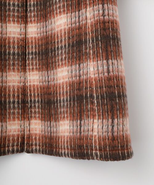 TABASA / タバサ ダッフルコート | シャギータータンチェックダッフルコート | 詳細4