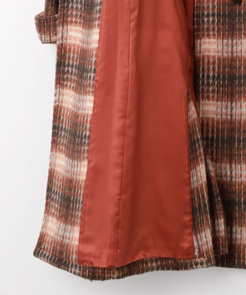 TABASA / タバサ ダッフルコート | シャギータータンチェックダッフルコート | 詳細5