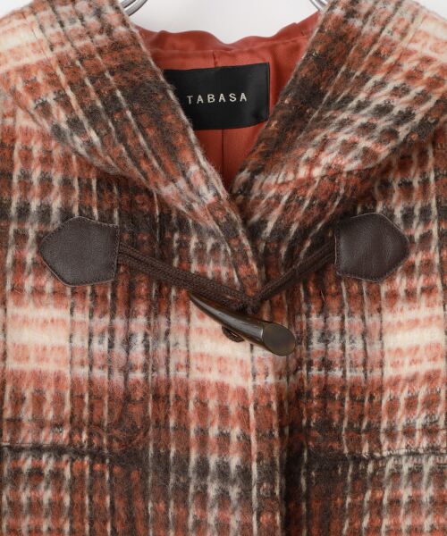 TABASA / タバサ ダッフルコート | シャギータータンチェックダッフルコート | 詳細6