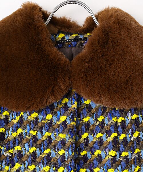 TABASA / タバサ ノーカラージャケット | ファンシーツィードジャケット | 詳細8