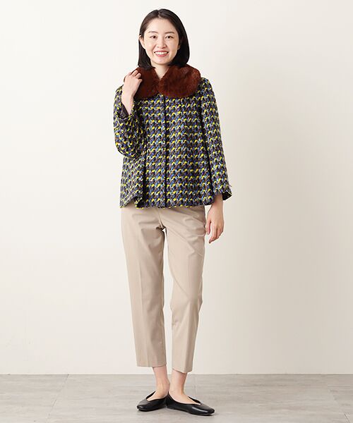 TABASA / タバサ ノーカラージャケット | ファンシーツィードジャケット | 詳細12