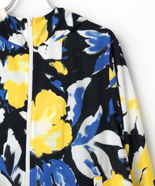 TABASA / タバサ ナイロンジャケット | ブラッシュフラワープリントジャケット | 詳細3