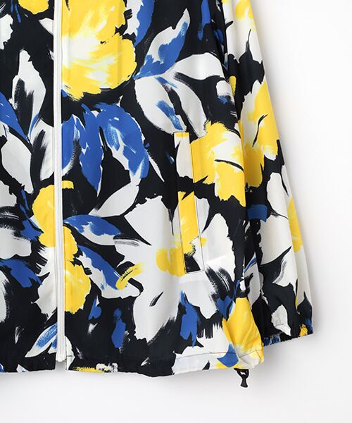 TABASA / タバサ ナイロンジャケット | ブラッシュフラワープリントジャケット | 詳細4