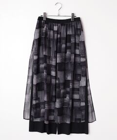 TABASA / タバサ その他パンツ | ペイントチェックプリントパンツ