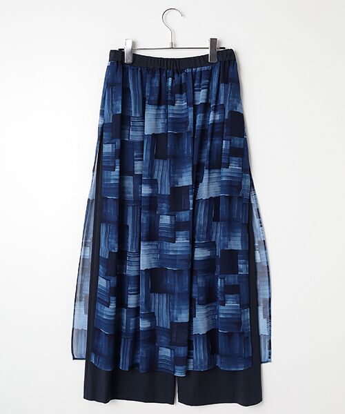 TABASA / タバサ その他パンツ | ペイントチェックプリントパンツ | 詳細1