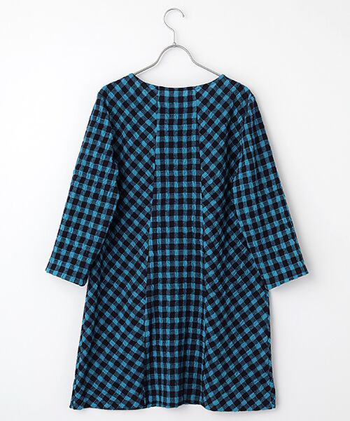 TABASA / タバサ チュニック | コットン/ウール ギンガム チュニック | 詳細1