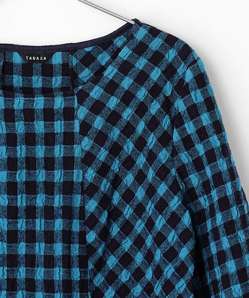TABASA / タバサ チュニック | コットン/ウール ギンガム チュニック | 詳細2