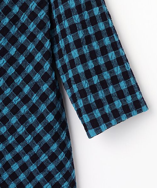 TABASA / タバサ チュニック | コットン/ウール ギンガム チュニック | 詳細3