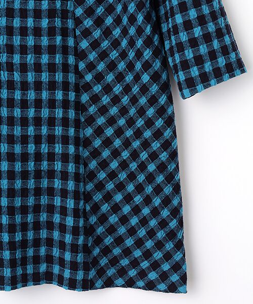 TABASA / タバサ チュニック | コットン/ウール ギンガム チュニック | 詳細4