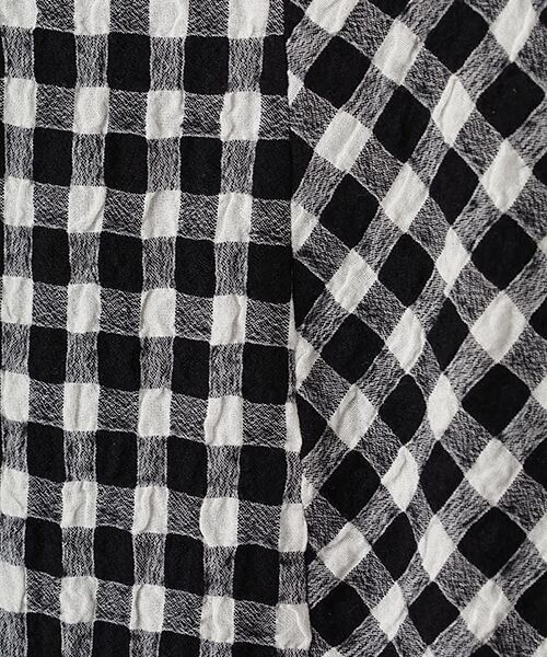 TABASA / タバサ チュニック | コットン/ウール ギンガム チュニック | 詳細6