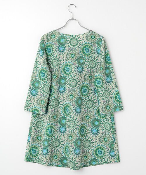 TABASA / タバサ チュニック | クレープデシン × モザイク プリント チュニック | 詳細1