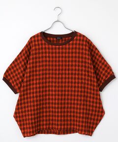 TABASA / タバサ シャツ・ブラウス | コットン/ウール ギンガム プルオーバー ブラウス