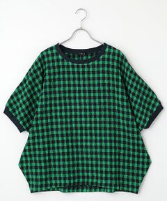 TABASA / タバサ シャツ・ブラウス | コットン/ウール ギンガム プルオーバー ブラウス