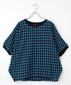 TABASA / タバサ シャツ・ブラウス | コットン/ウール ギンガム プルオーバー ブラウス