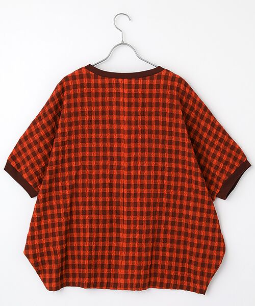 TABASA / タバサ シャツ・ブラウス | コットン/ウール ギンガム プルオーバー ブラウス | 詳細1