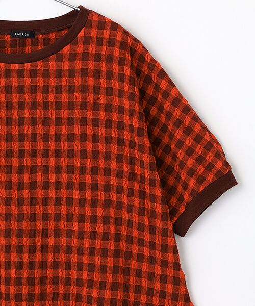TABASA / タバサ シャツ・ブラウス | コットン/ウール ギンガム プルオーバー ブラウス | 詳細2