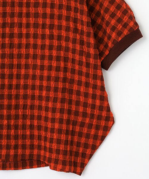 TABASA / タバサ シャツ・ブラウス | コットン/ウール ギンガム プルオーバー ブラウス | 詳細3